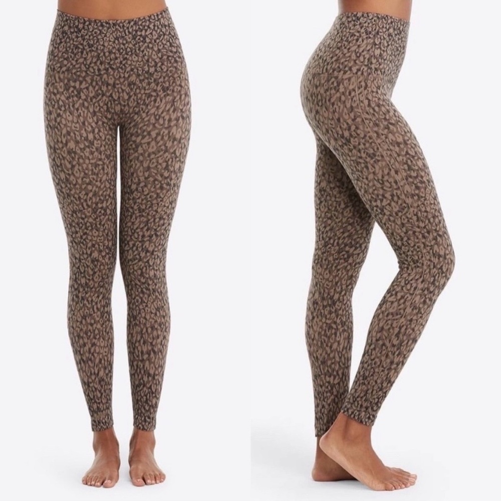 SPANX Cheetah Look At Me Now Leggings (M)